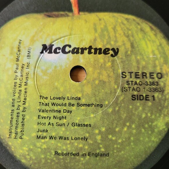 PAUL MCCARTNEY Mccartney LP Vinyl 1970 Apple Records STAO 3363 LP5 - Picture 7 of 10